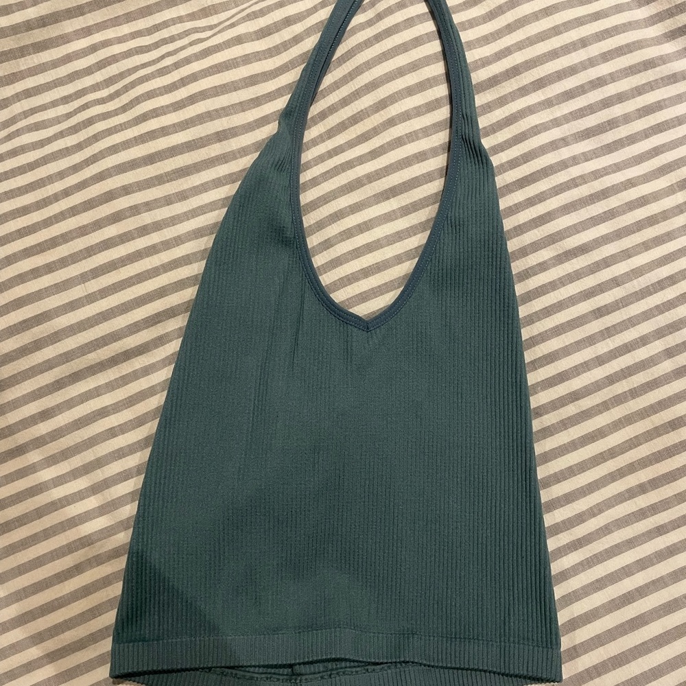 Teal Halter Tank Top